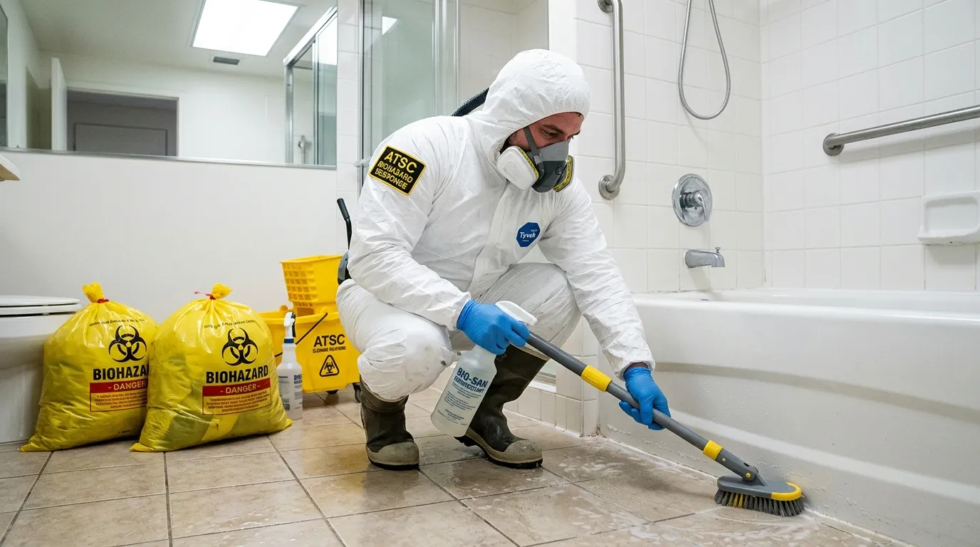 Decontamination equipment deployed for Blood Cleanup in Staten Island